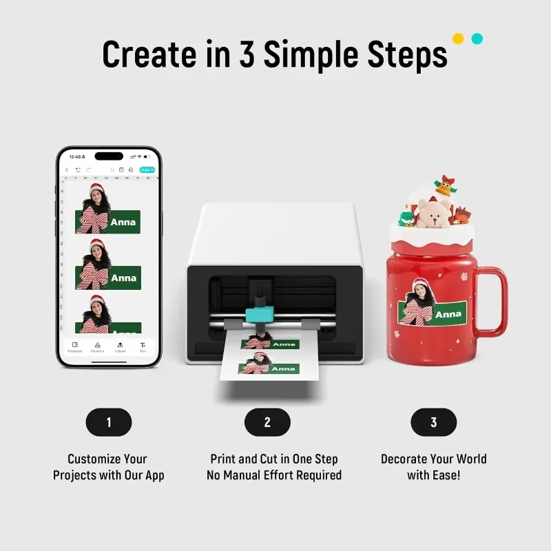 Photo Printer - PixCut S1 Mesin Pembuat Stiker All-in-One