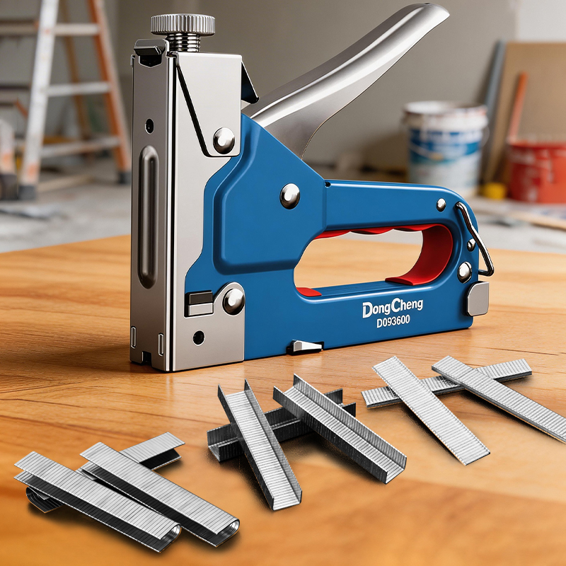Stapler Heavy Duty - Pistol Paku 3-in-1 Baja Karbon Cocok